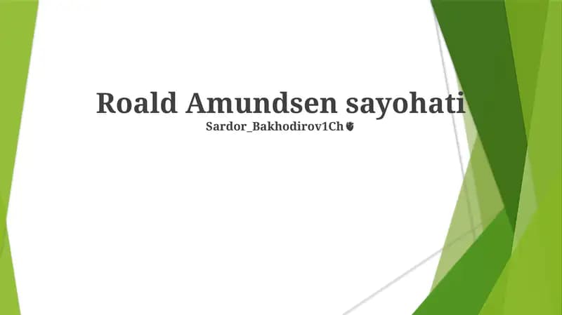 Roald Amundsen sayohati