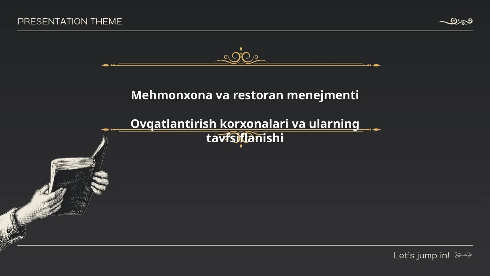 Mehmonxona va restoran menejmenti