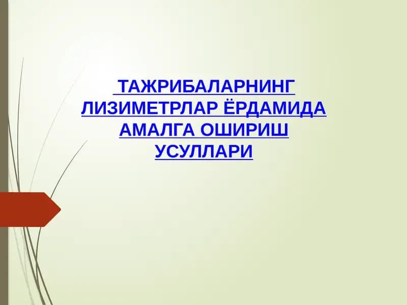Лизиметр