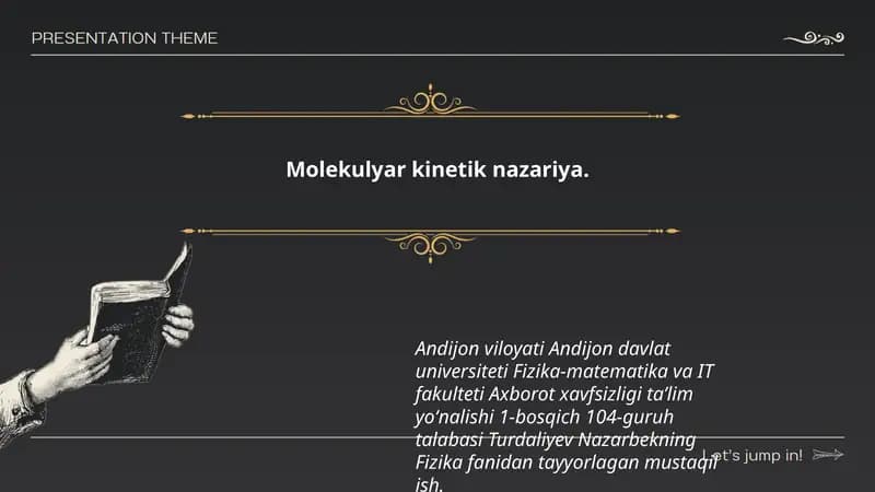 Molekulyar kinetik nazariya