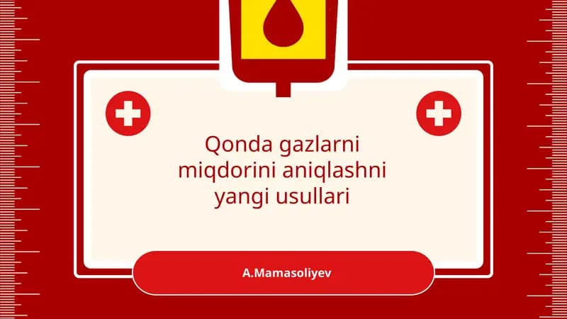 Gazlarni miqdorini aniqlashni yangi usullari