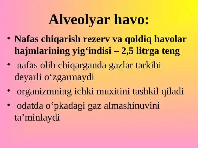 Alveolyar havo