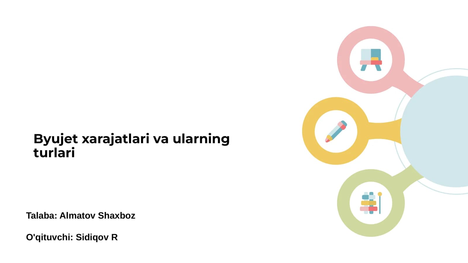 Byujet xarajatlari va ularning turlari