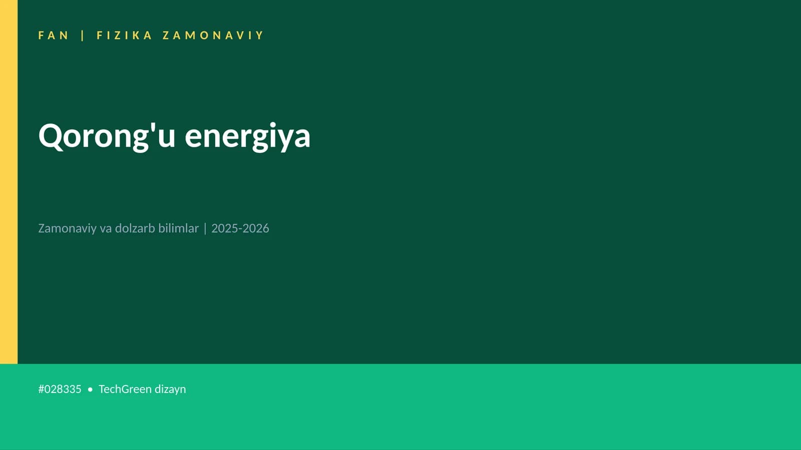 Qorong'u energiya
