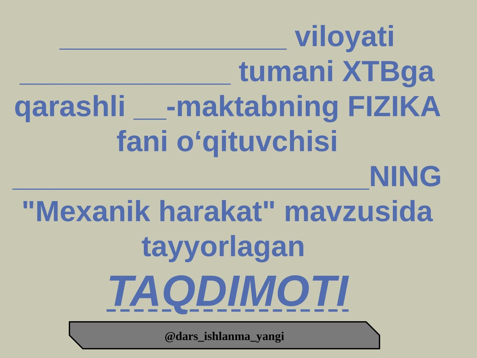 Mexanik harakat