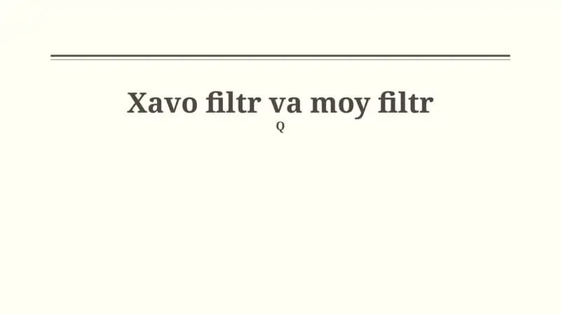 Havo Filtri