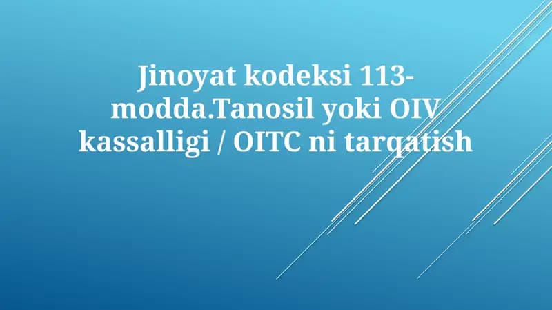 Jinoyatkodeksi113-modda