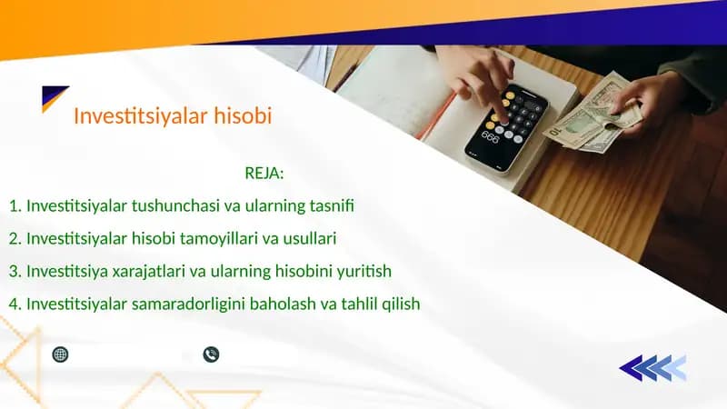 Investitsiyalar hisobi