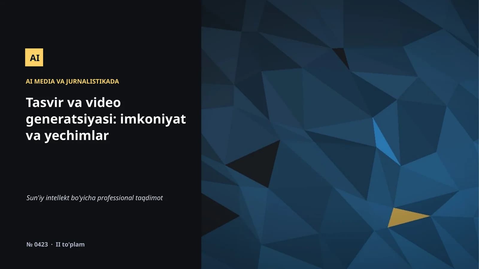 AI MEDIA VA JURNALISTIKADA