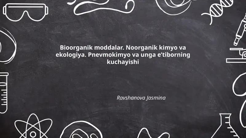 Bioorganik moddalar