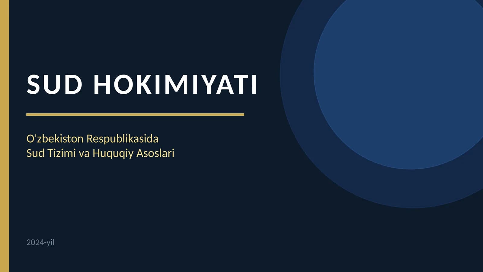 Sud hokimiyati mavzusida