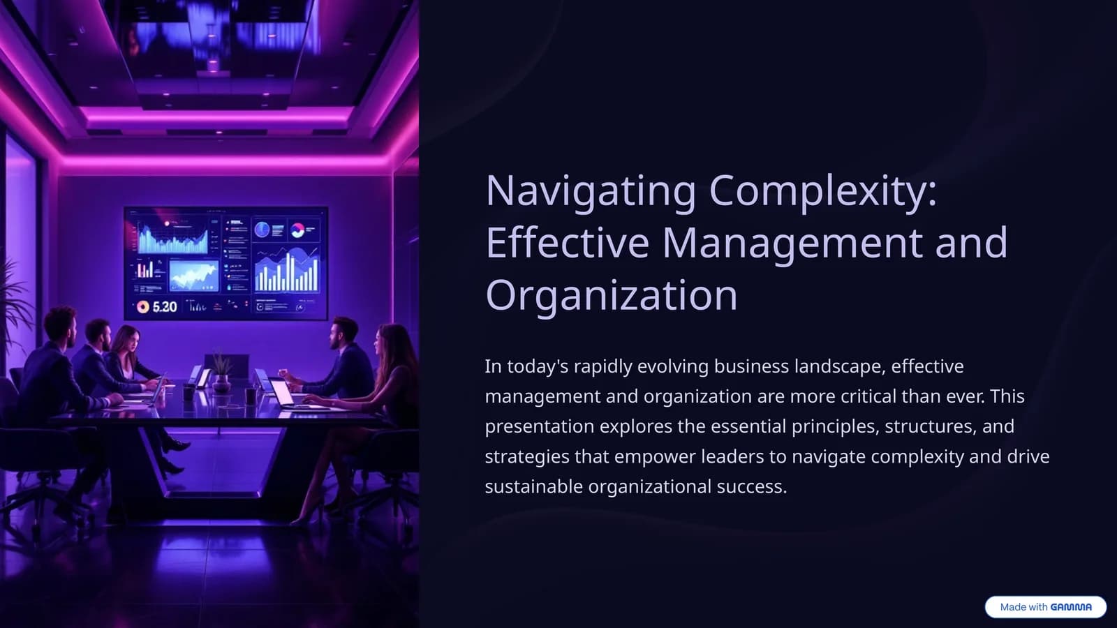 Navigating Complexity: Effective Management and Organization