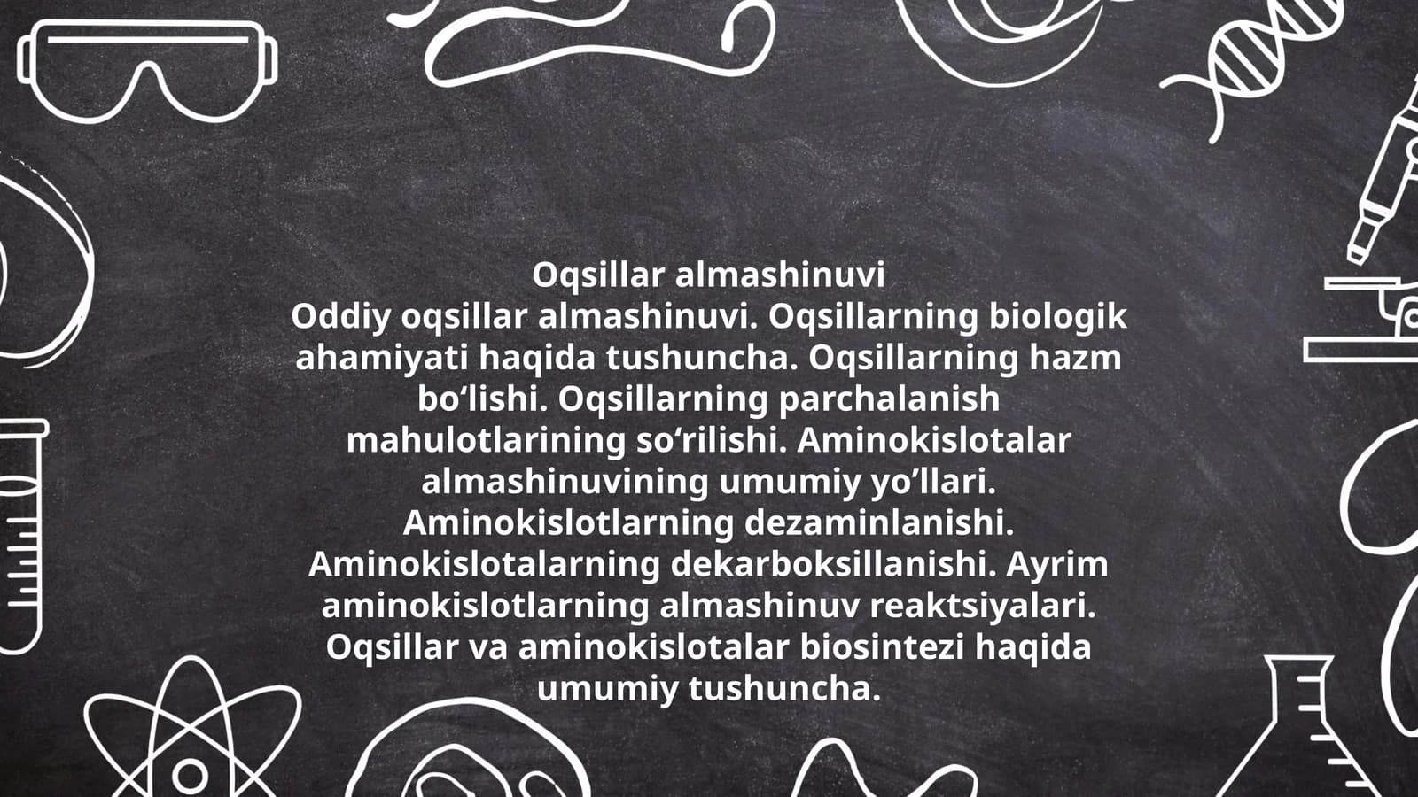 Oqsillar almashinuvi