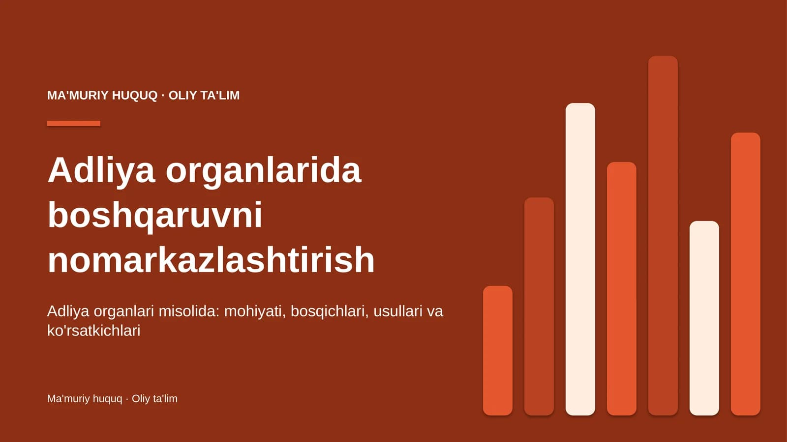 adliya organlarida boshqaruvni nomarkazlashtirish 3215