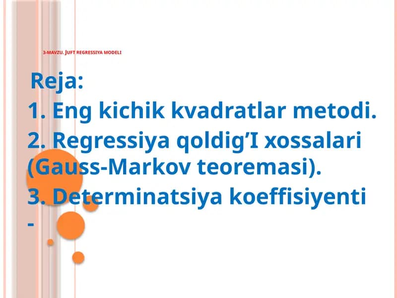 Juft regressiya modeli