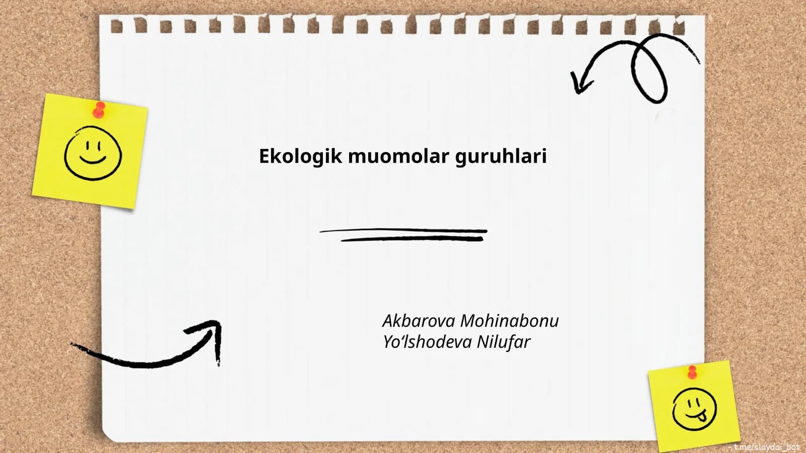 Ekologik muomolar guruhlari