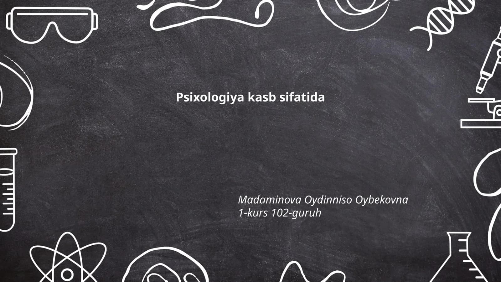Psixologiya kasb sifatida