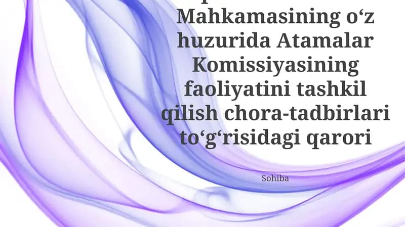 Terminologiya bo'yicha ishlar