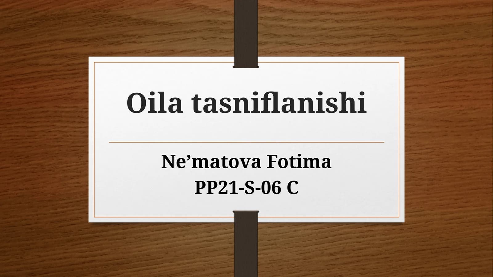 Oilatasniflanishi