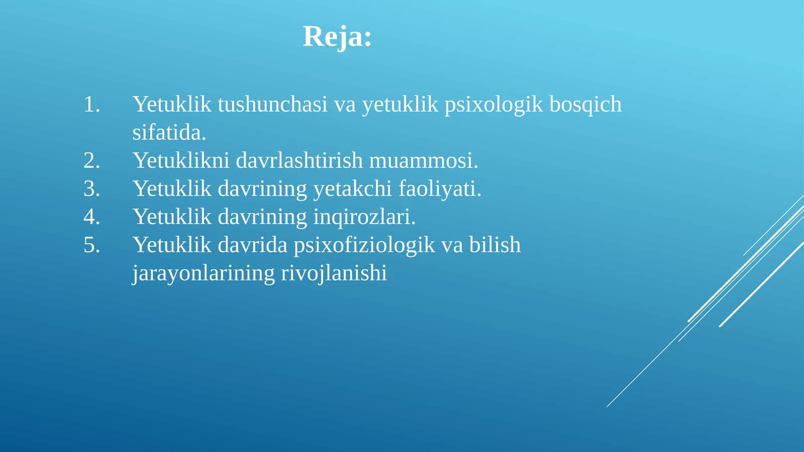 yetuklik davri