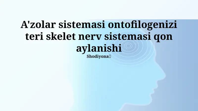 Ontofilogenez