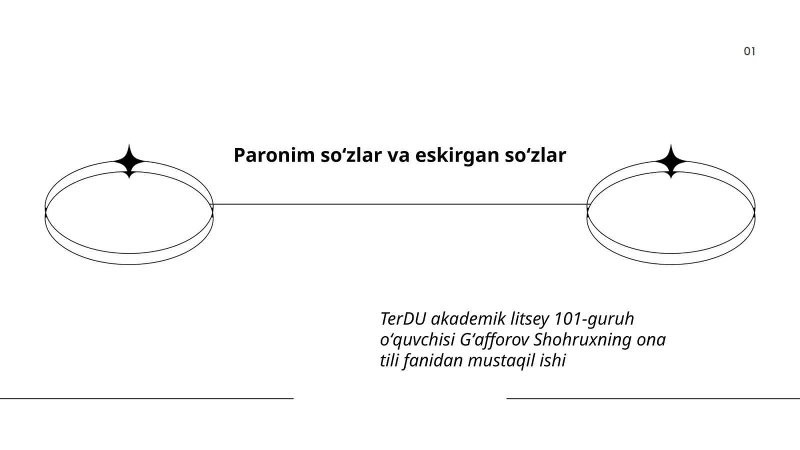 Paronim soʻzlar va eskirgan soʻzlar