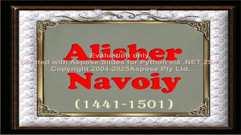 Alisher Navoiy