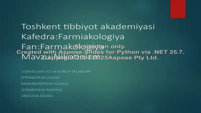 Nikotinizm