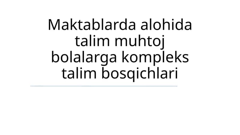 Inklyuziv Sinf Strategiyalari