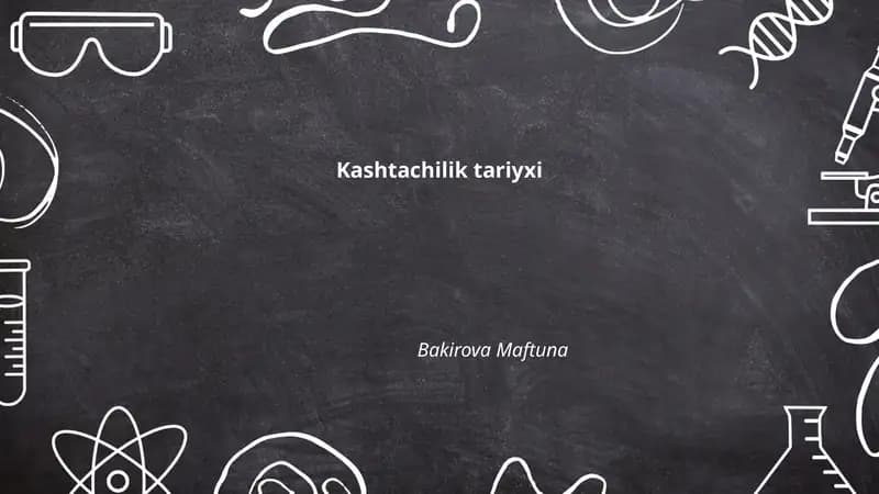 Kashtachilik Tariyxi