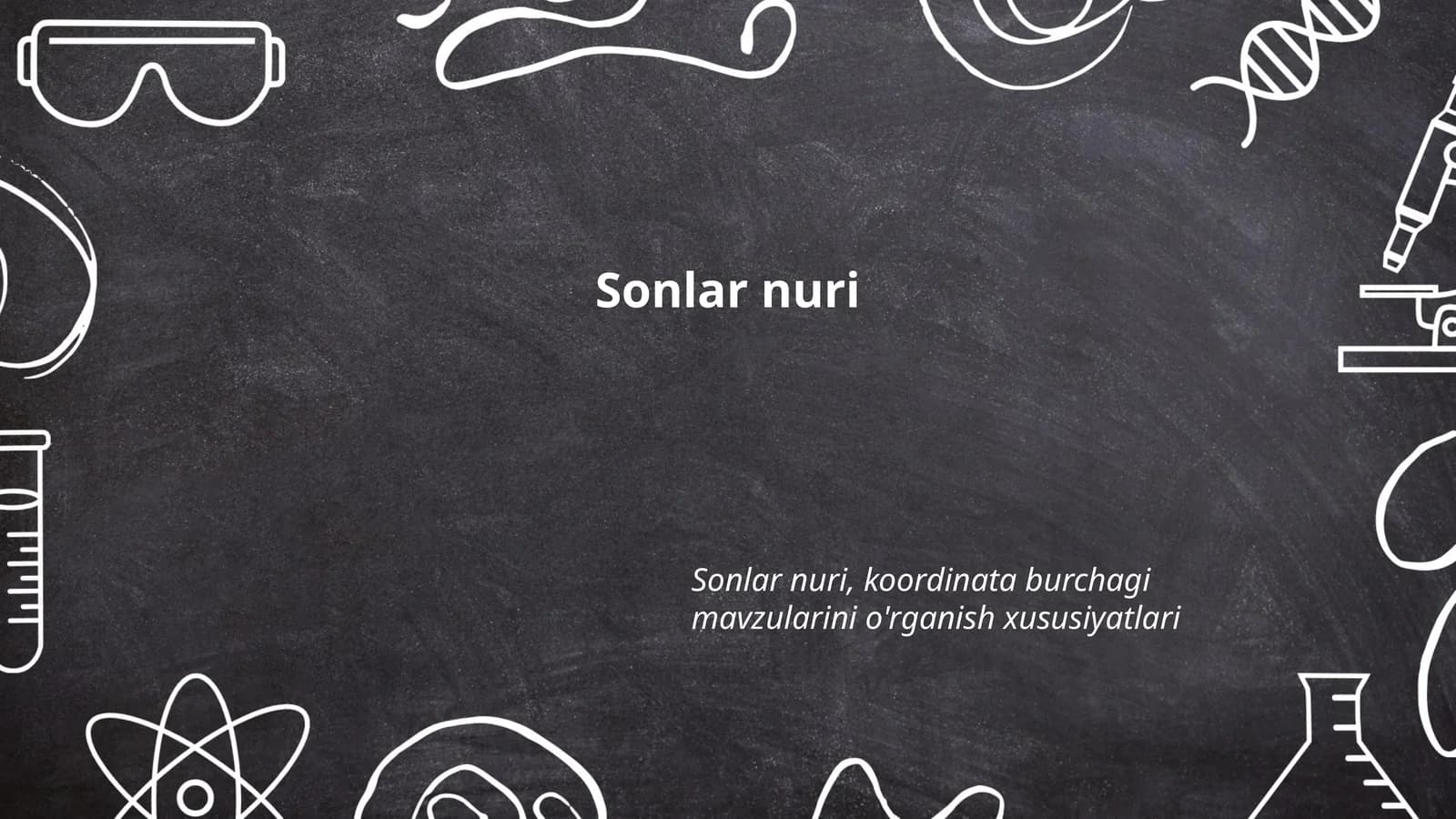 Sonlar nuri asoslari
