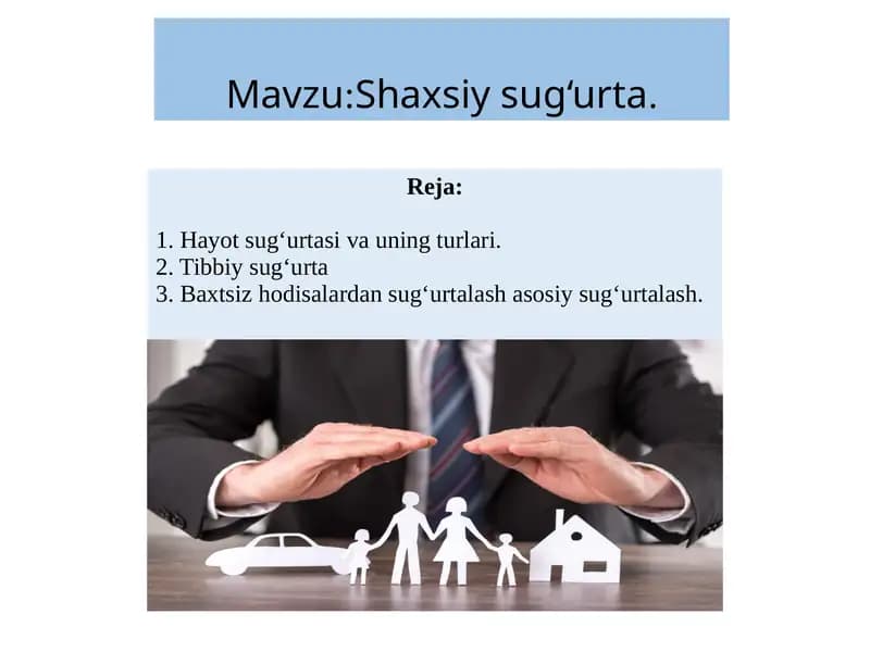 Shaxsiy Sug`urta
