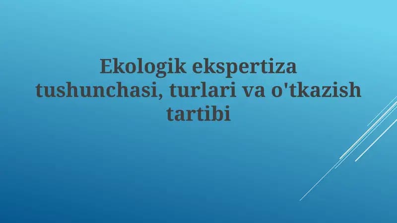 Ekologik ekspertiza