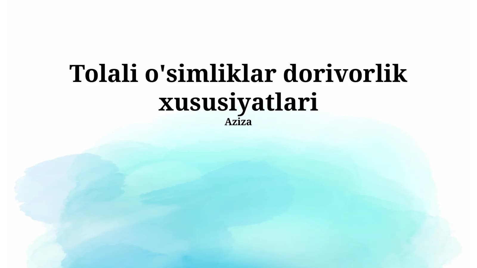 Antibakterial xususiyatlarga ega o'simliklar