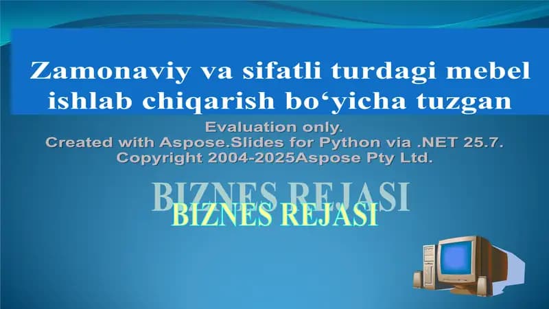 Zamonaviy va sifatli turdagi mebel ishlab chiqarish