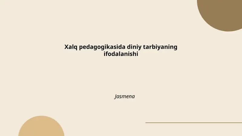 Xalq pedagogikasi