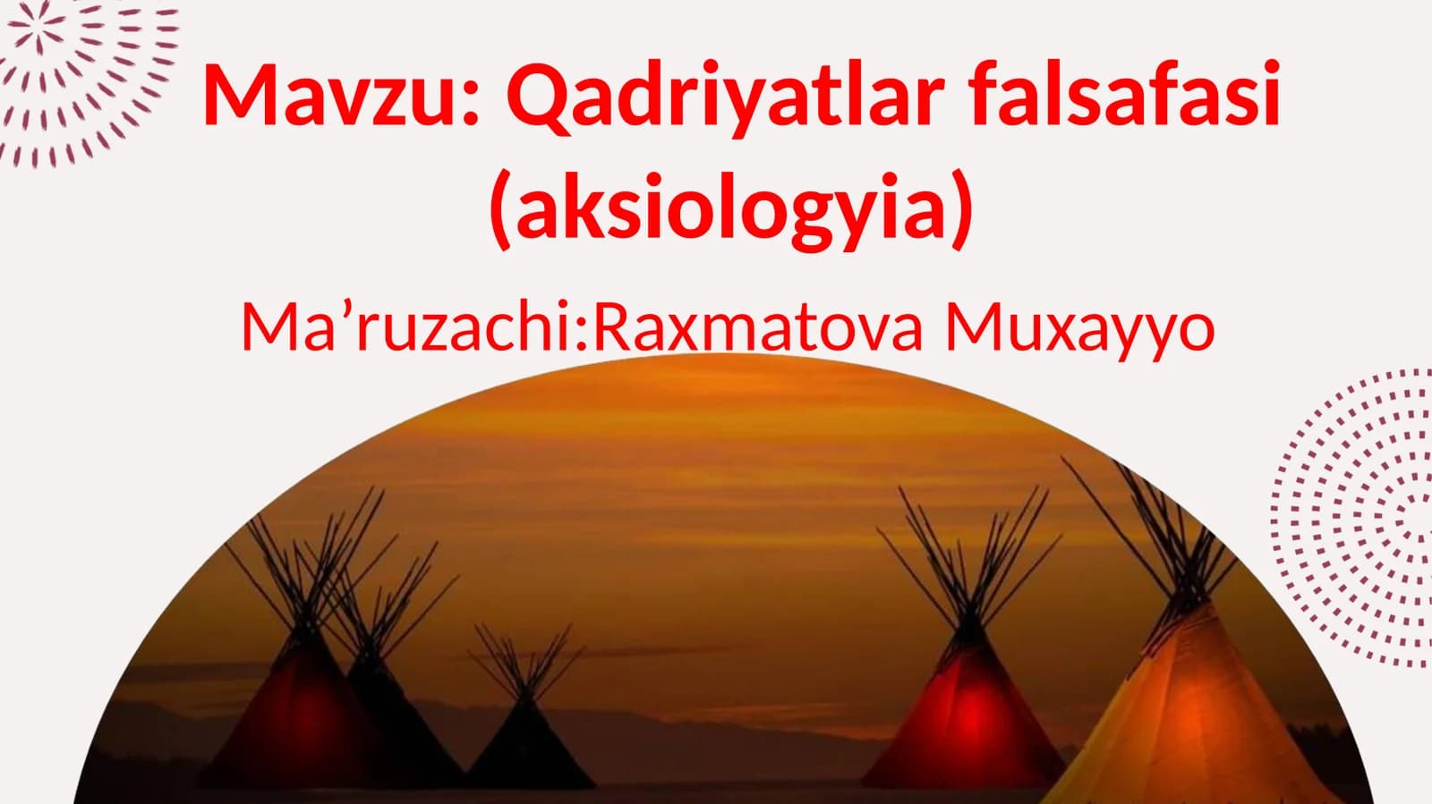 Qadriyatlar falsafasi (aksiologyia)