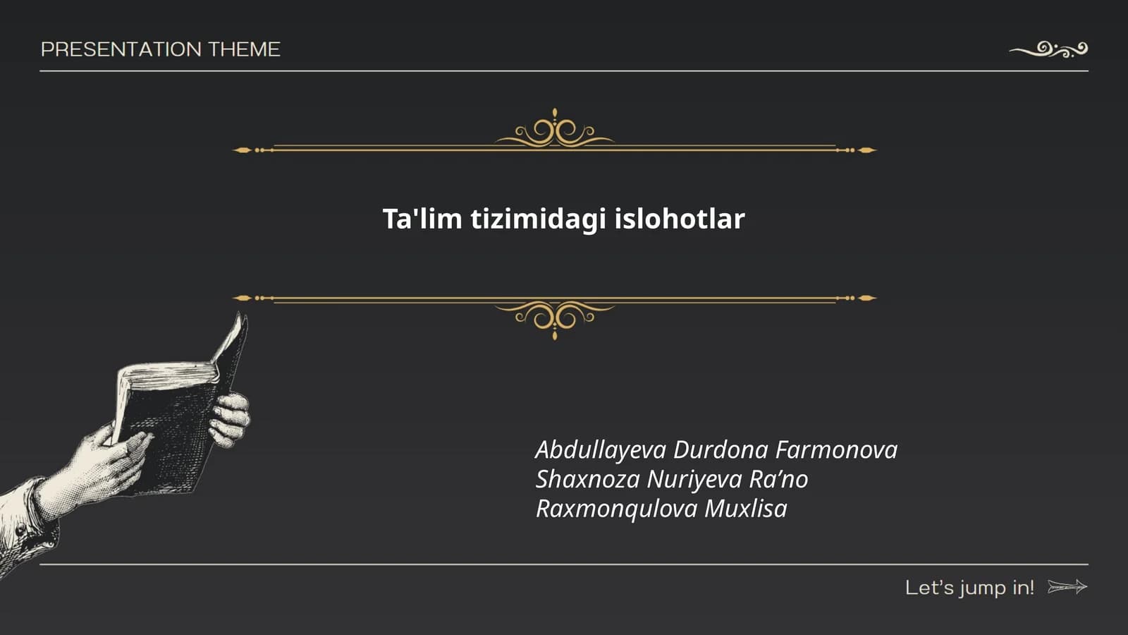 Ta'lim tizimidagi islohotlar