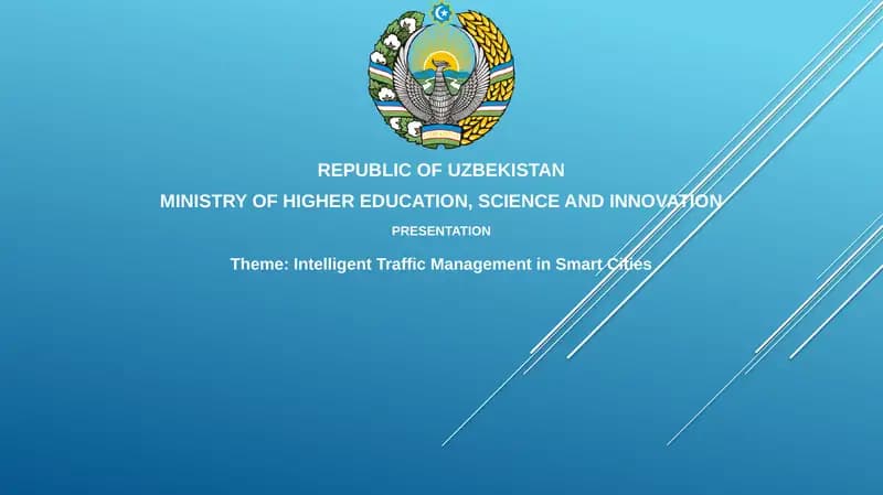 Intelligent Traffic Management in SmartCities