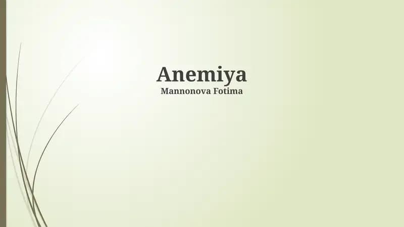 Gemolitik anemiya