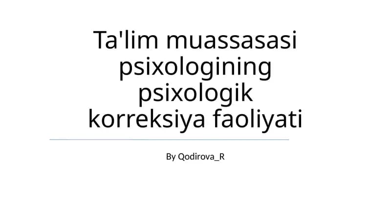 Talaba ehtiyojlarini aniqlash va baholash