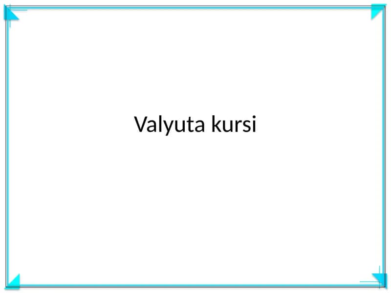 Valyuta kursi