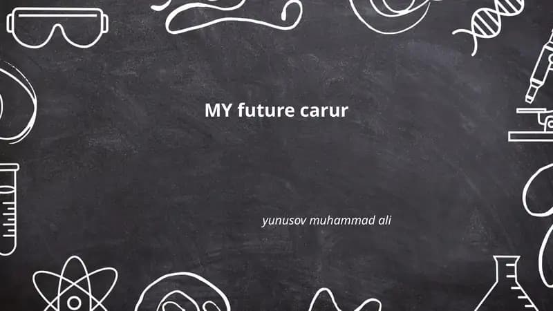 MY future carur