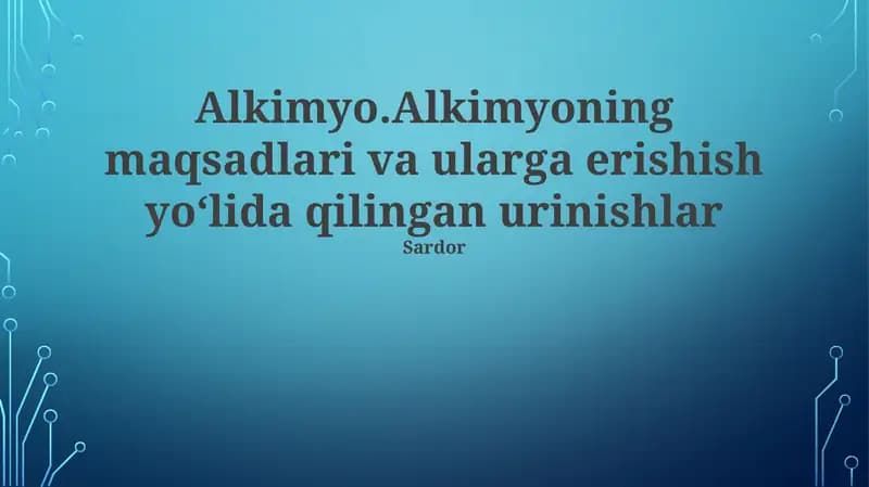 Alkimyo