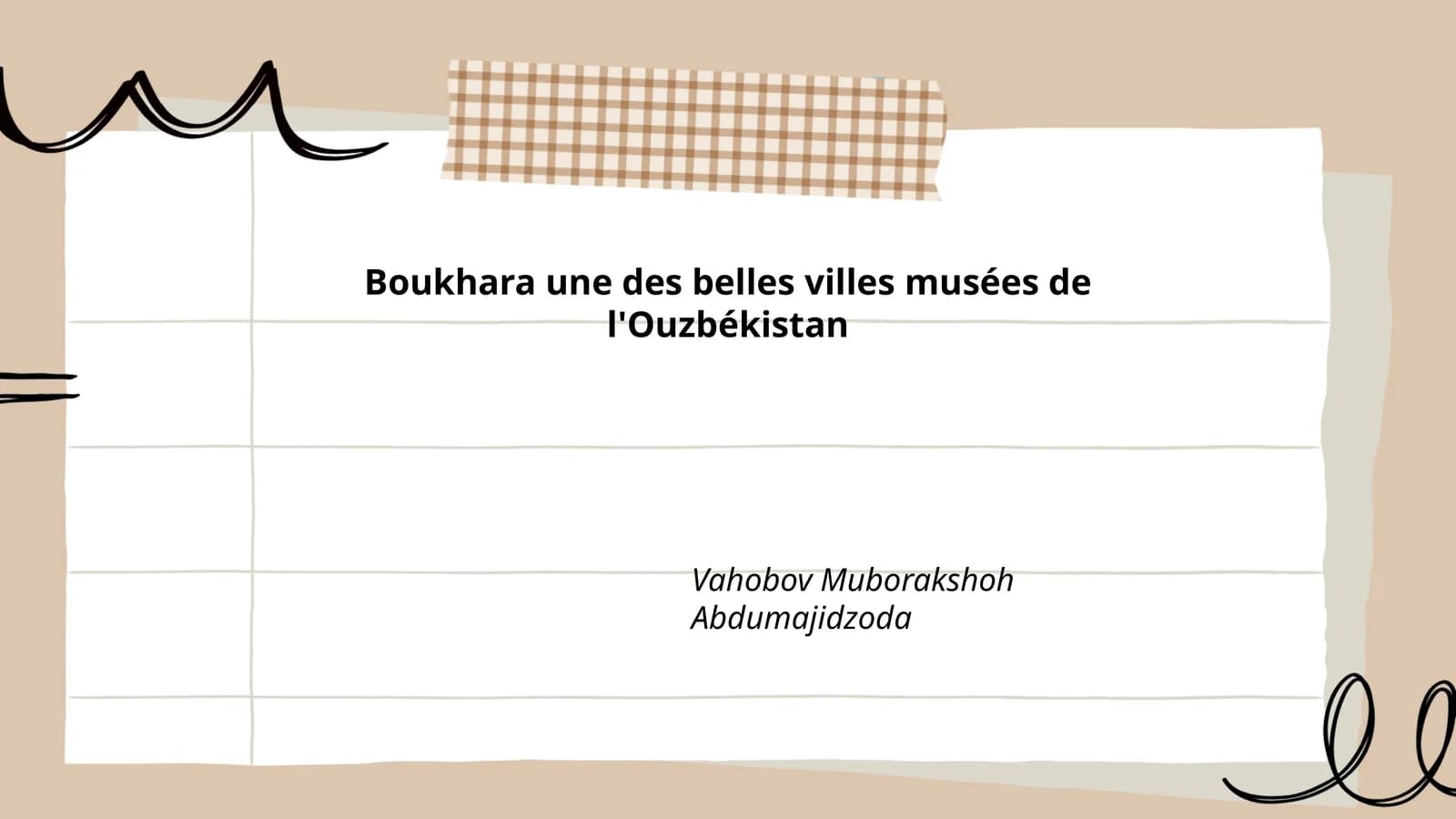 L'histoire de Boukhara