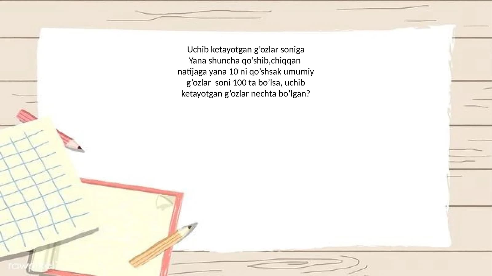 Uchib ketayotgan g’ozlar soni