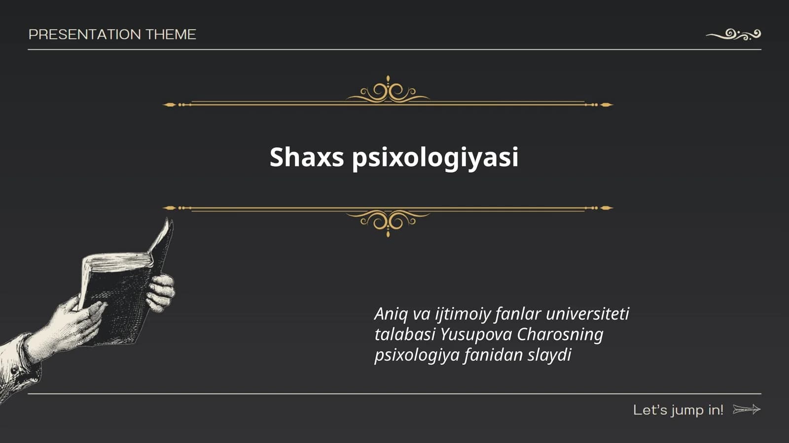 Shaxs Psixologiyasi