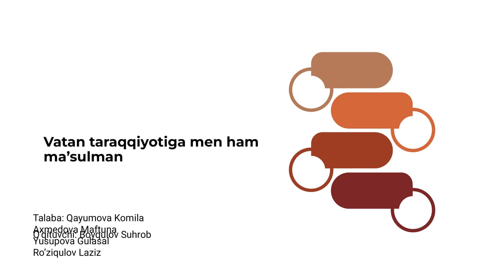 Vatan taraqqiyotiga men ham ma’sulman