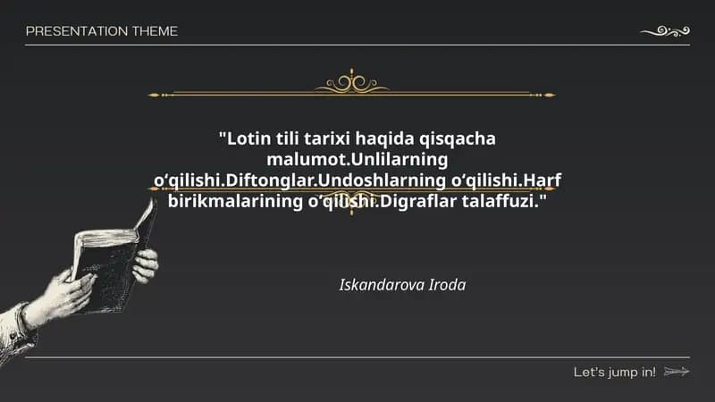 Lotin Tili Tarixi