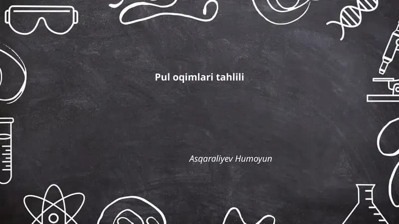 Pul oqimlari tahlili
